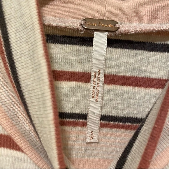 Free people striped cropped mock neck - Picture 6 of 7